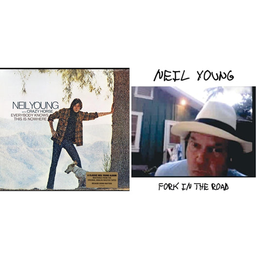 Neil Young - Everybody Knows This Is Nowhere & Fork In The Road (140G) - LP Vinyl Bundle