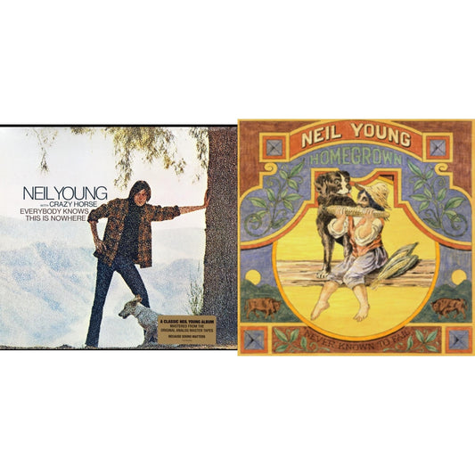 Neil Young - Homegrown & Everybody Knows This Is Nowhere - LP Vinyl Bundle