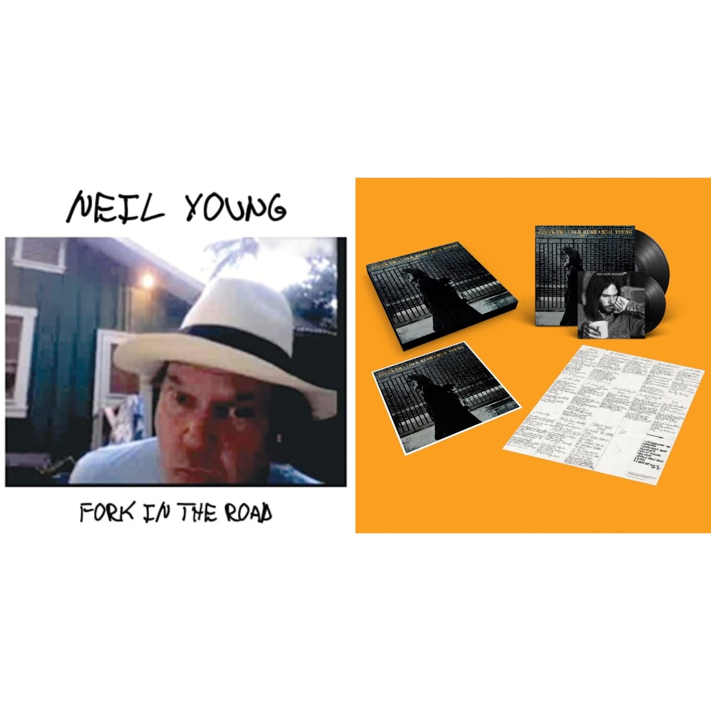 Neil Young - After The Gold Rush (50Th Anniv Ed) & Fork In The Road (140G) - LP Vinyl Bundle