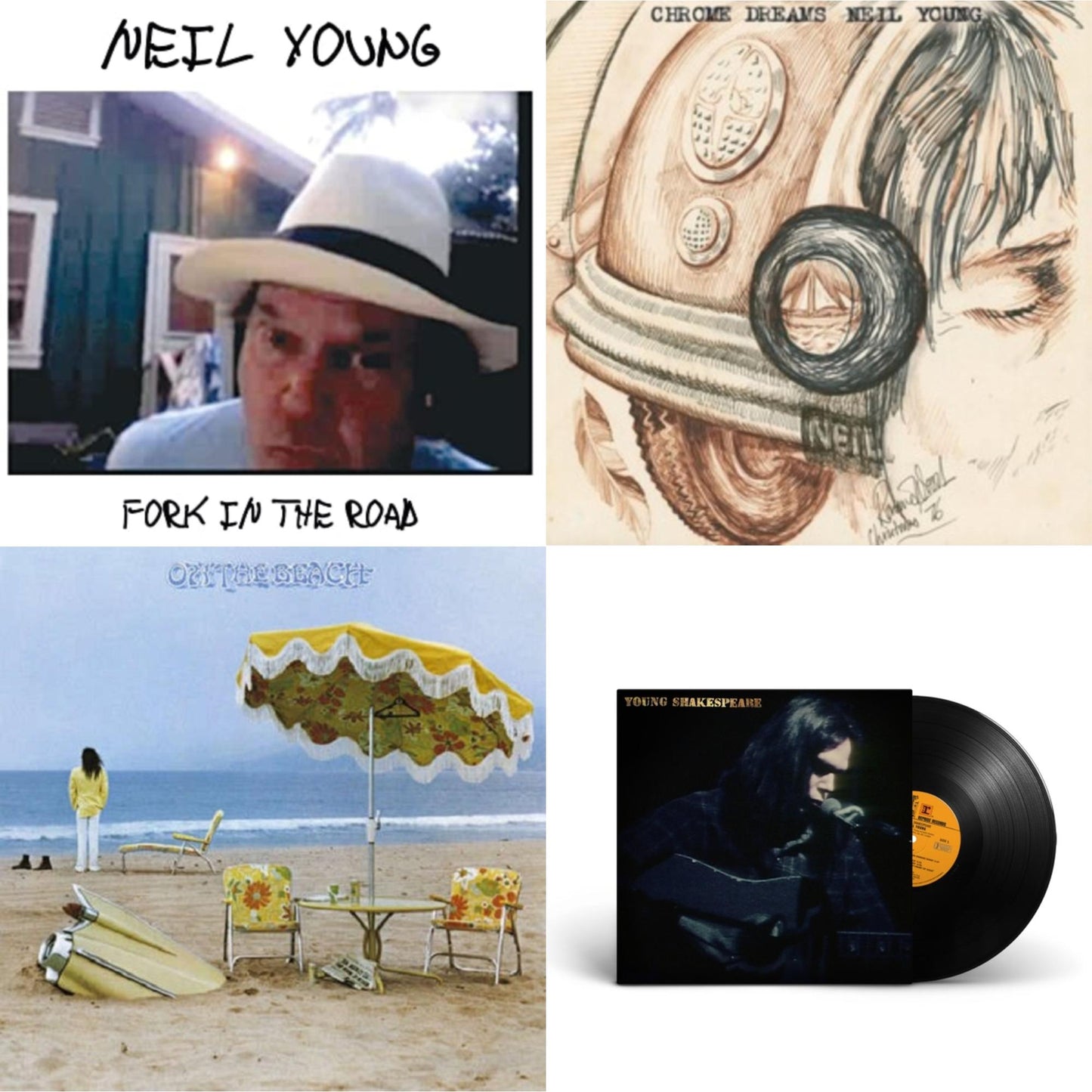 Neil Young - Chrome Dreams (2LP) & Young Shakespeare & On The Beach & Fork In The Road (140G)