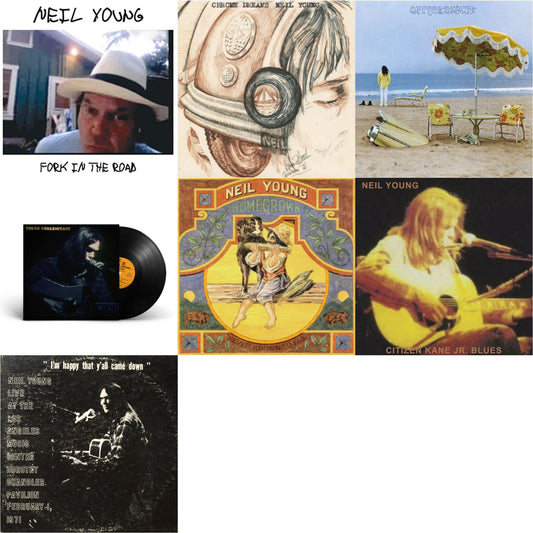 Neil Young - Chrome Dreams (2LP) & Citizen Kane Jr. Blues 1974 (Live At The Bottom Line) & Dorothy Chandler Pavilion 1971 & Young Shakespeare & Homegrown & On The Beach & Fork In The Road (140G)