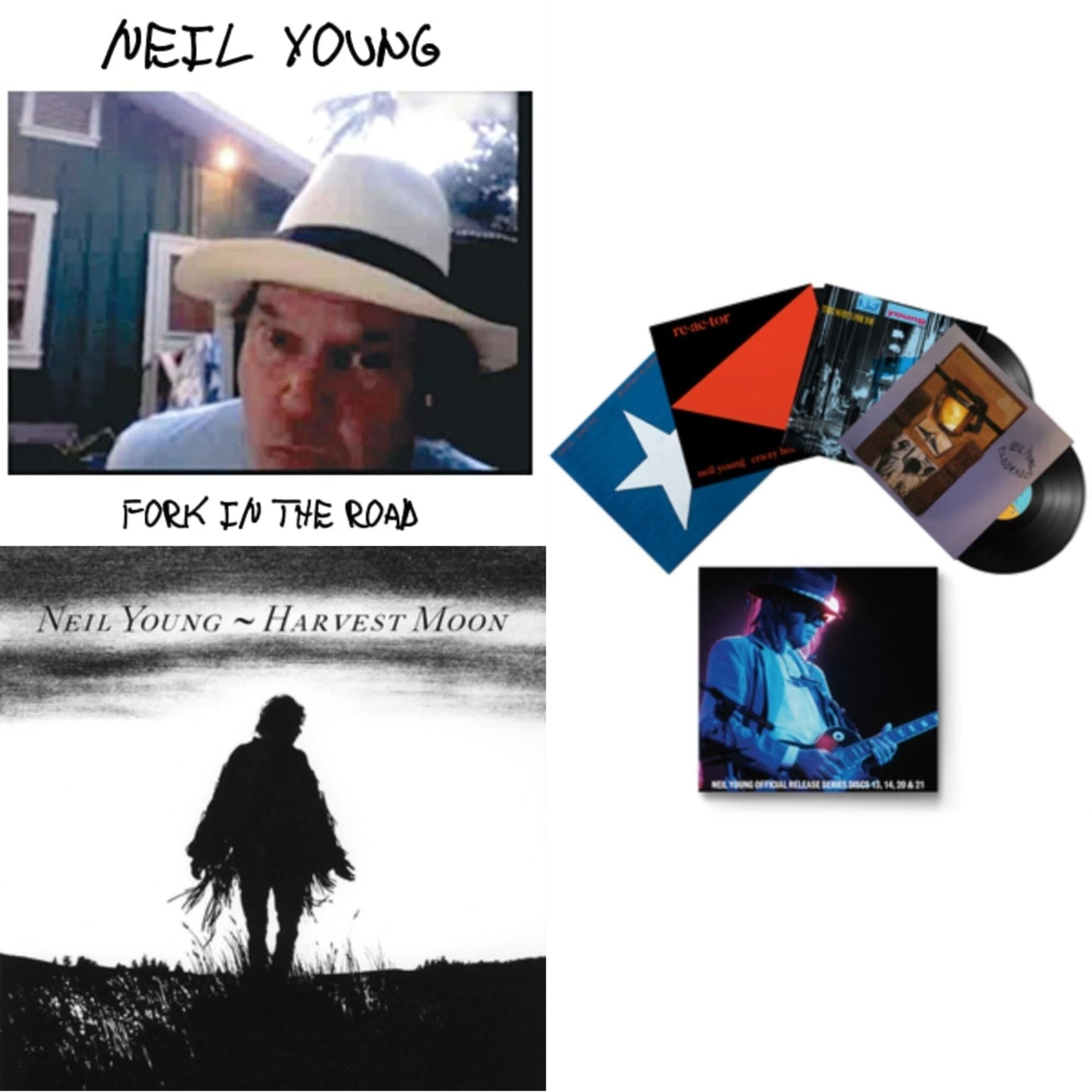 Neil Young - Official Release Series Discs 13, 14, 20 & 21 & Harvest Moon (2LP) & Fork In The Road (140G)