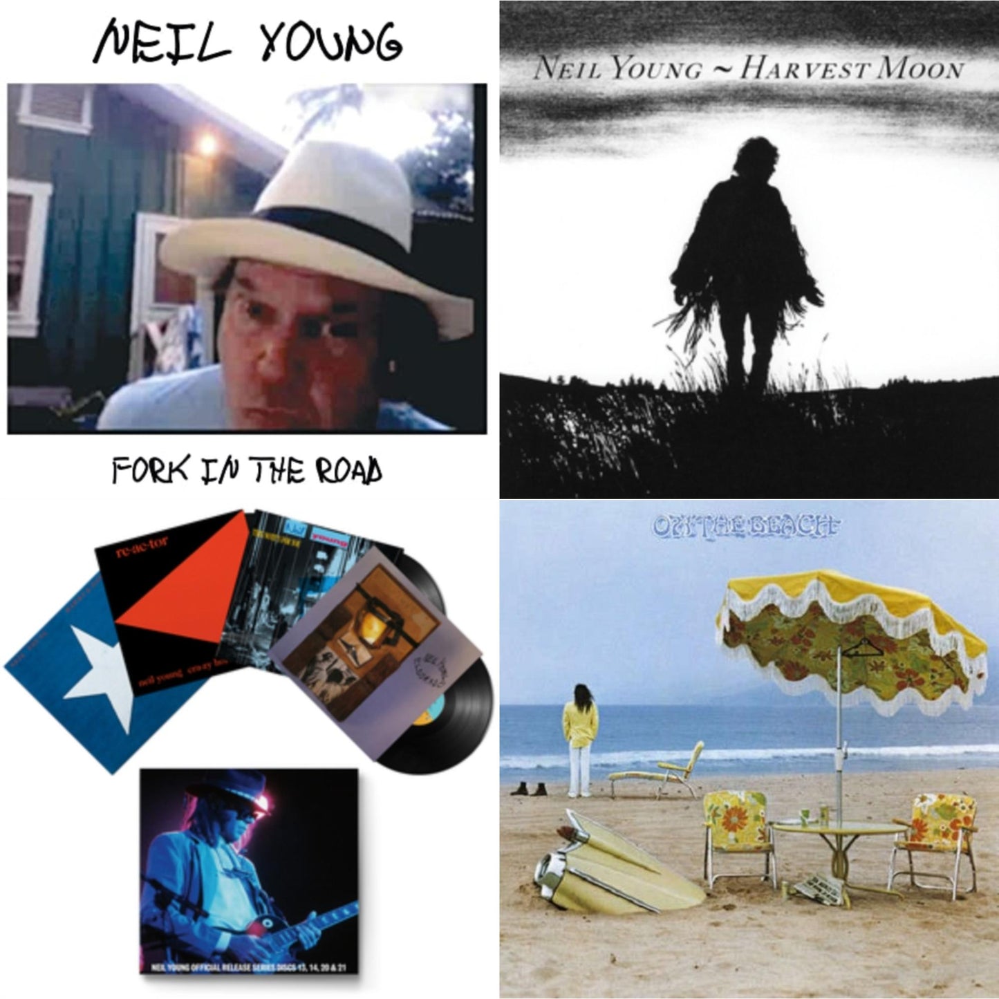 Neil Young - Official Release Series Discs 13, 14, 20 & 21 & Harvest Moon (2LP) & On The Beach & Fork In The Road (140G)