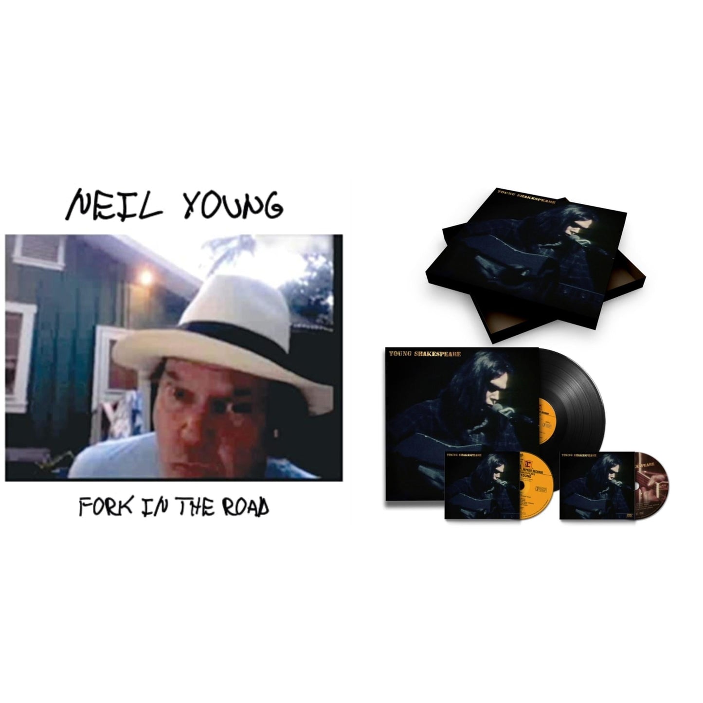 Neil Young - Young Shakespeare (Deluxe) & Fork In The Road (140G) - LP Vinyl Bundle