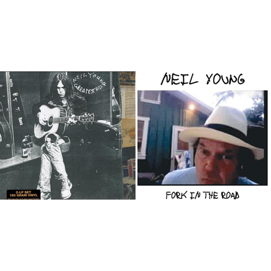 Neil Young - Greatest Hits & Fork In The Road (140G) - LP Vinyl Bundle