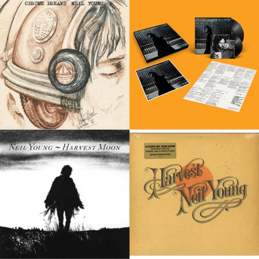 Neil Young - Chrome Dreams (2LP) & After The Gold Rush (50Th Anniv Ed) & Harvest Moon (2LP) & Harvest