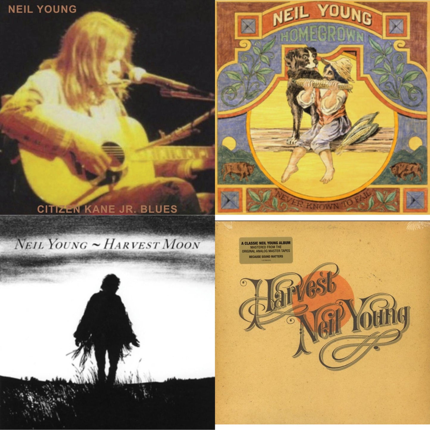 Neil Young - Citizen Kane Jr. Blues 1974 (Live At The Bottom Line) & Homegrown & Harvest Moon (2LP) & Harvest