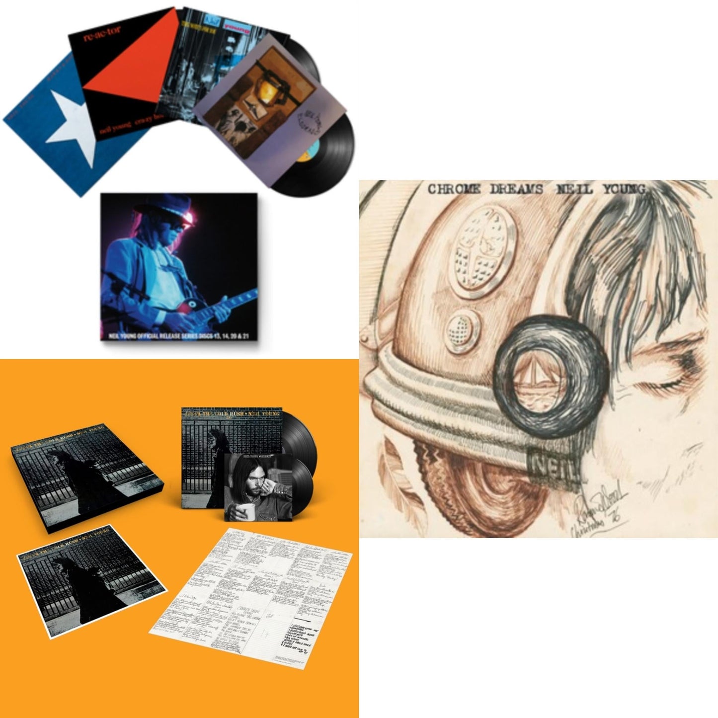 Neil Young - Chrome Dreams (2LP) & After The Gold Rush (50Th Anniv Ed) & Official Release Series Discs 13, 14, 20 & 21