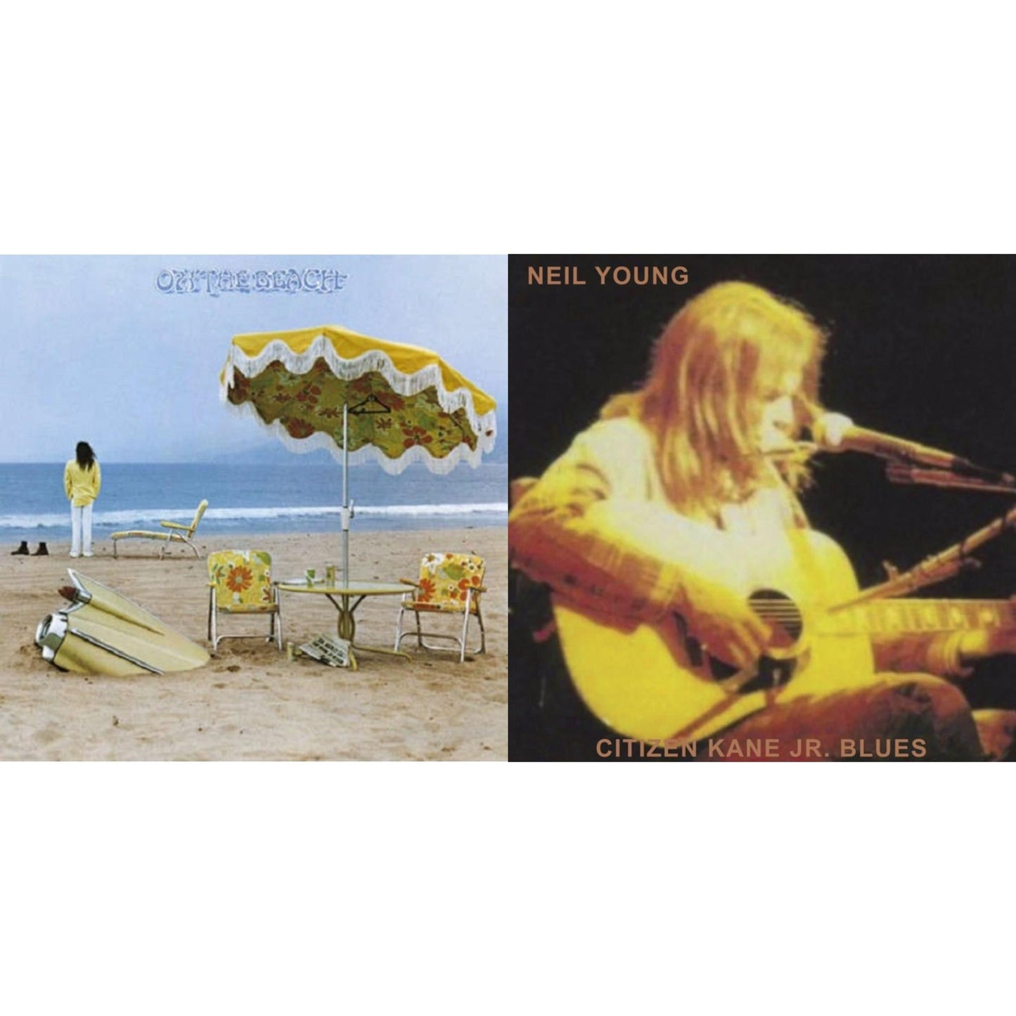 Neil Young - On The Beach & Citizen Kane Jr. Blues 1974 (Live At The Bottom Line) - LP Vinyl Bundle