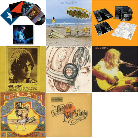 Neil Young - Chrome Dreams (2LP) & Royce Hall 1971 & Citizen Kane Jr. Blues 1974 (Live At The Bottom Line) & After The Gold Rush (50Th Anniv Ed) & Official Release Series Discs 13, 14, 20 & 21 & Homegrown & On The Beach & Harvest
