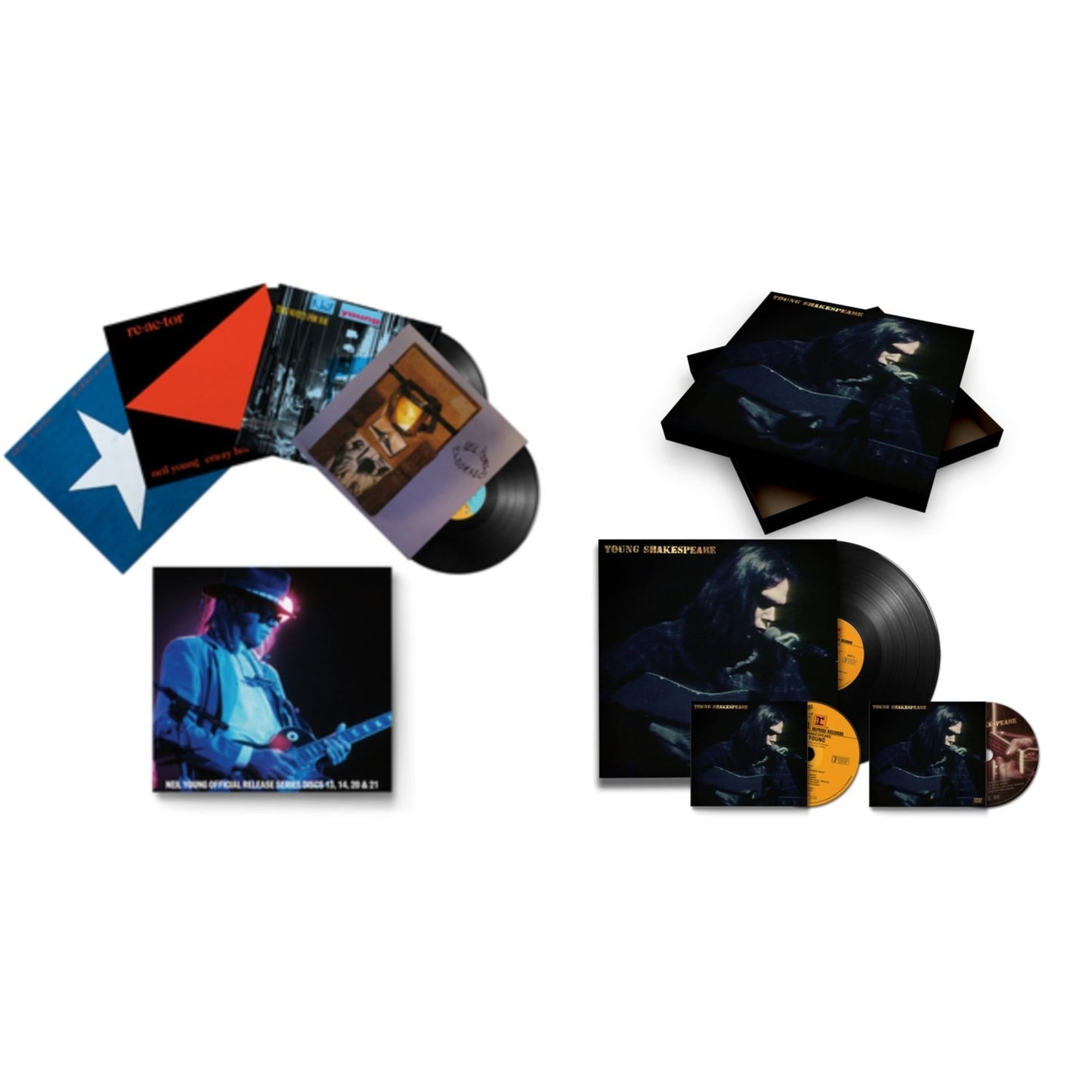 Neil Young - Young Shakespeare (Deluxe) & Official Release Series Discs 13, 14, 20 & 21 - LP Vinyl Bundle