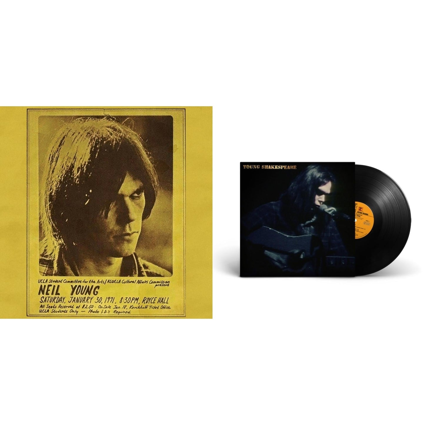 Neil Young - Royce Hall 1971 & Young Shakespeare - LP Vinyl Bundle