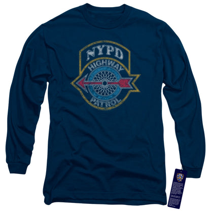 New York City Highway Patrol Mens Long Sleeve Shirt Navy