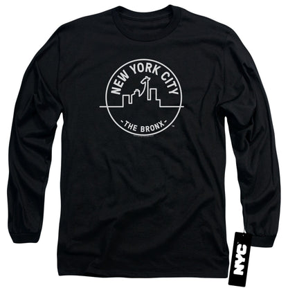 New York City See Nyc Bronx Mens Long Sleeve Shirt Black