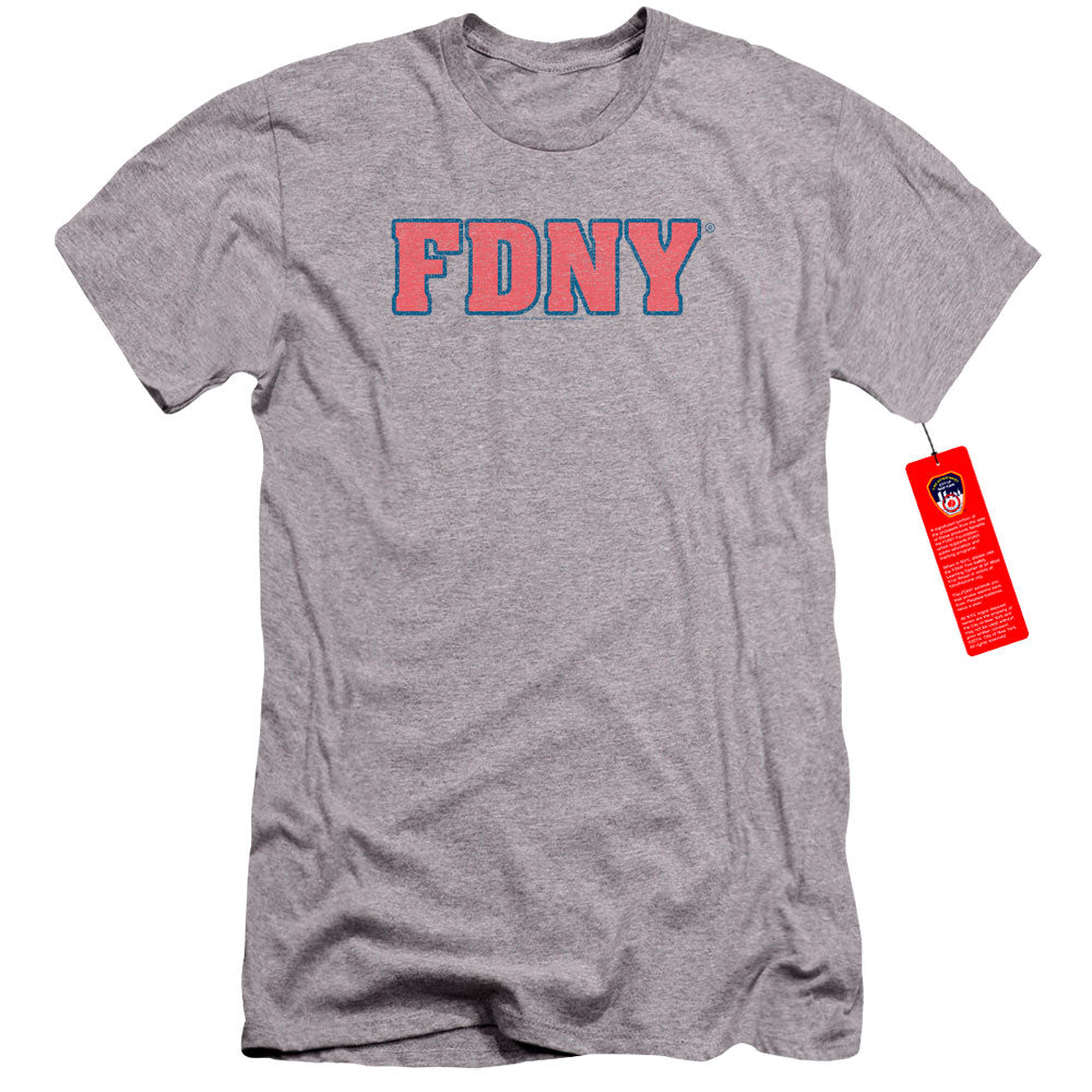 New York City Fdny Hbo Premium Bella Canvas Slim Fit Mens T Shirt Athletic Heather