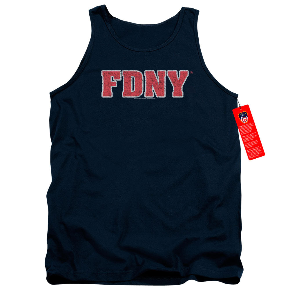 New York City Fdny Mens Tank Top Shirt Navy