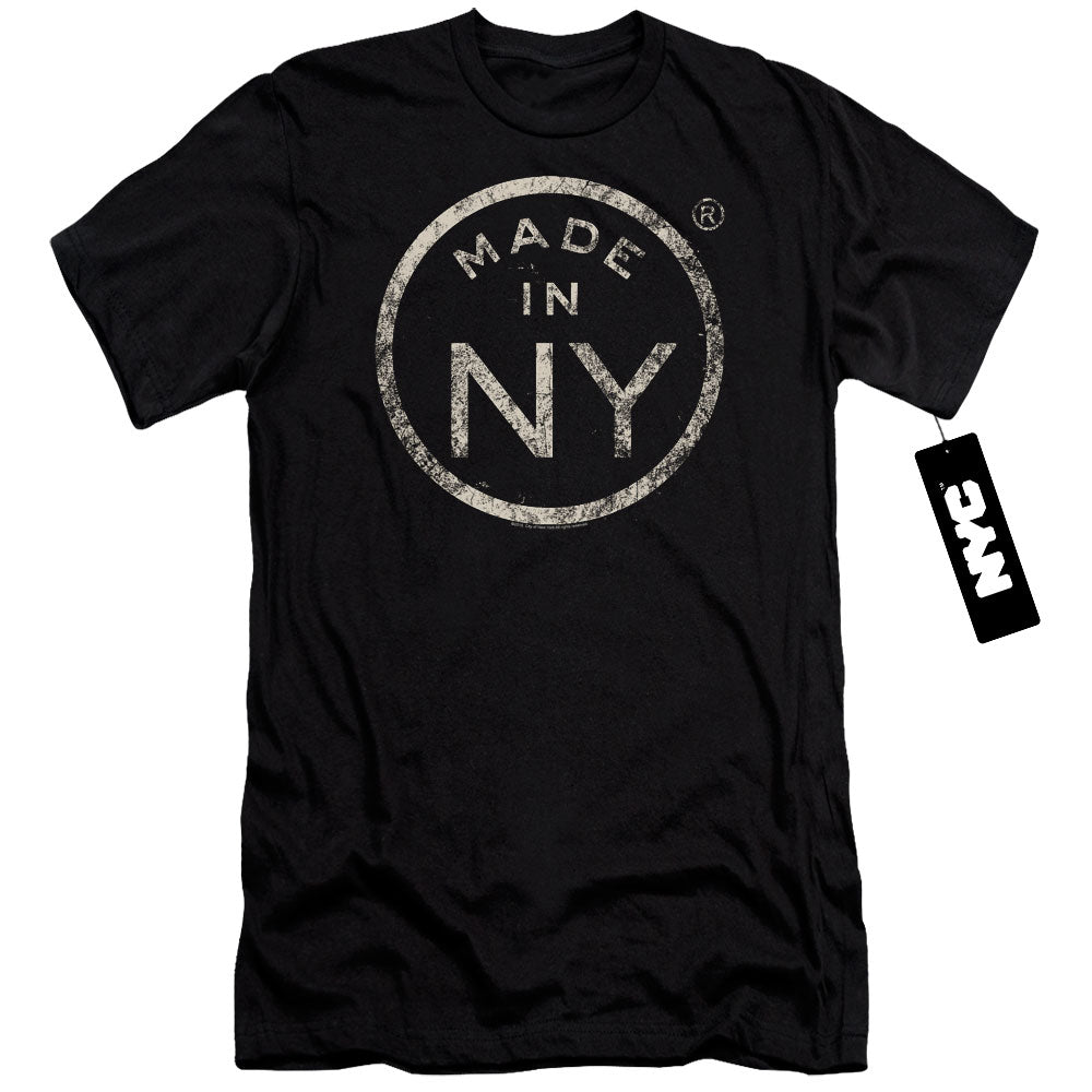 New York City Ny Made Hbo Premium Bella Canvas Slim Fit Mens T Shirt Black