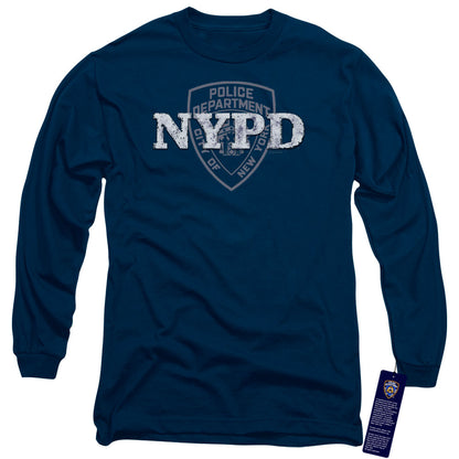 New York City Nypd Mens Long Sleeve Shirt Navy