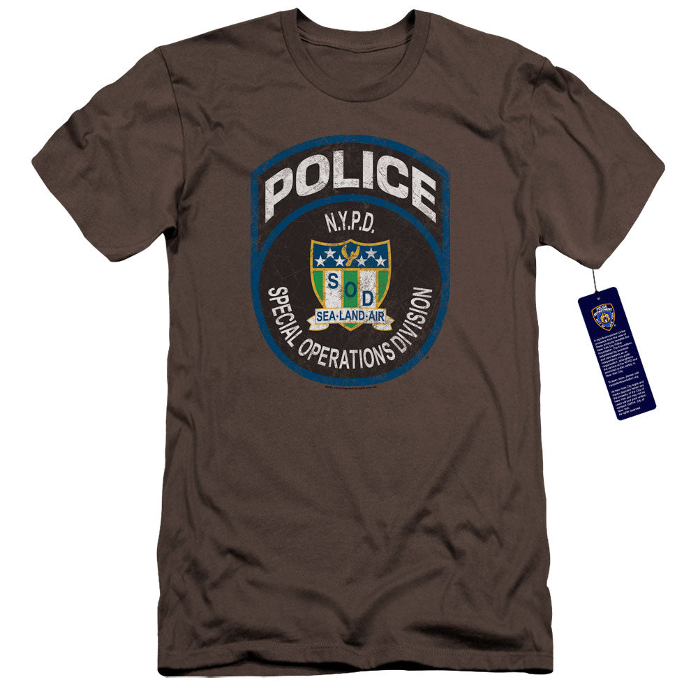 New York City Special Ops Hbo Premium Bella Canvas Slim Fit Mens T Shirt Charcoal