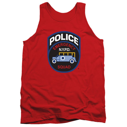 New York City Emergency Squad Mens Tank Top Shirt Red