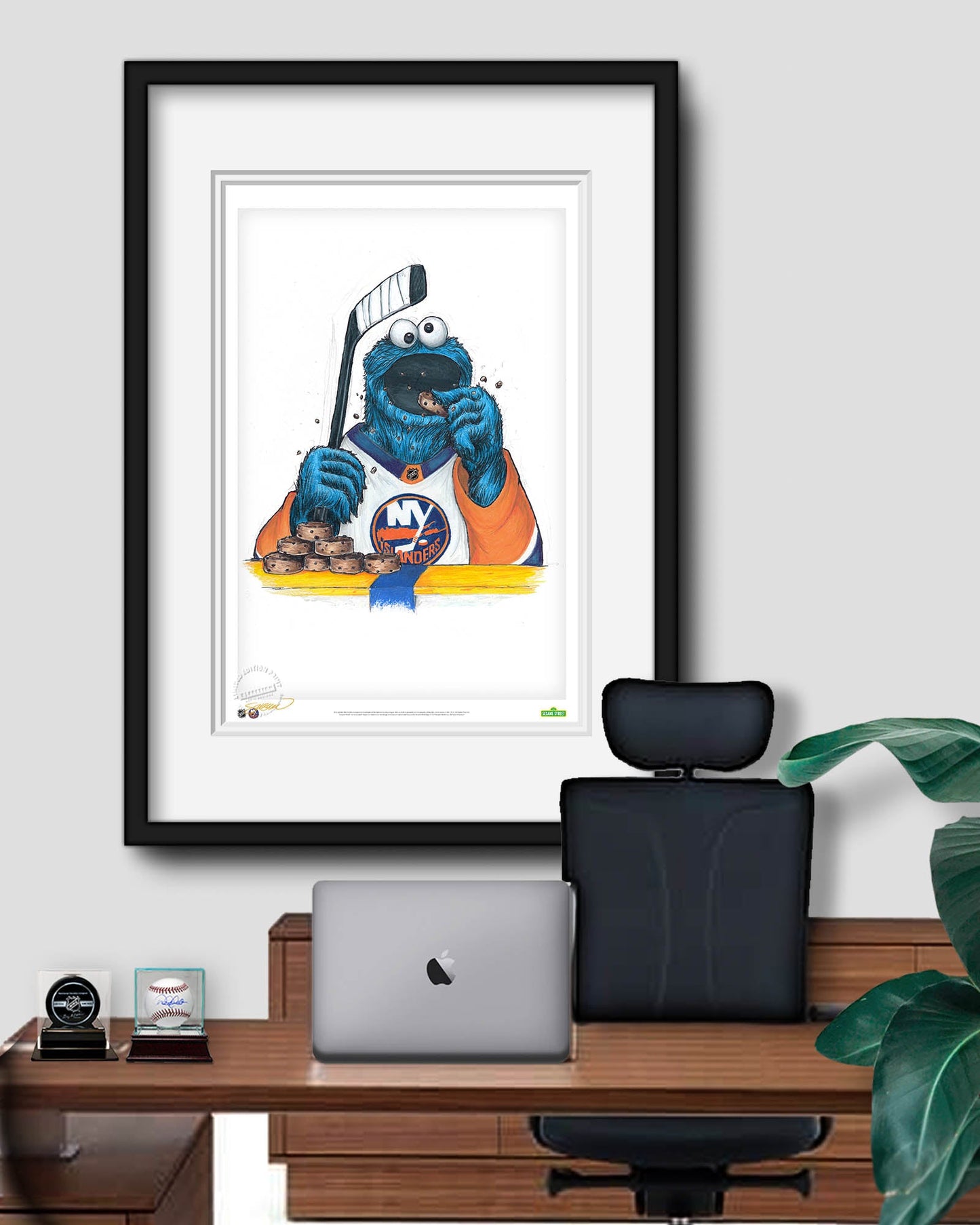 Cookie Monster x NHL Islanders Limited Edition Art Print