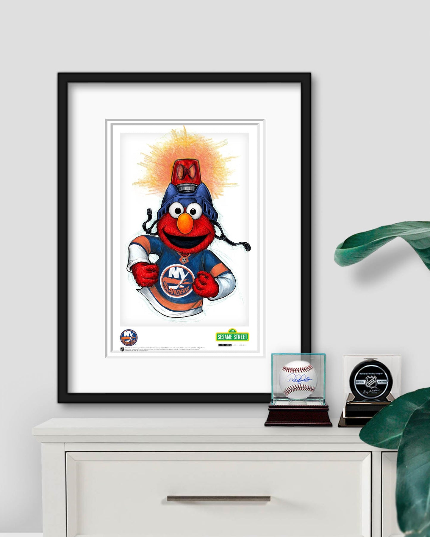 Elmo Loves Goals! x NHL Islanders Limited Edition Art Print