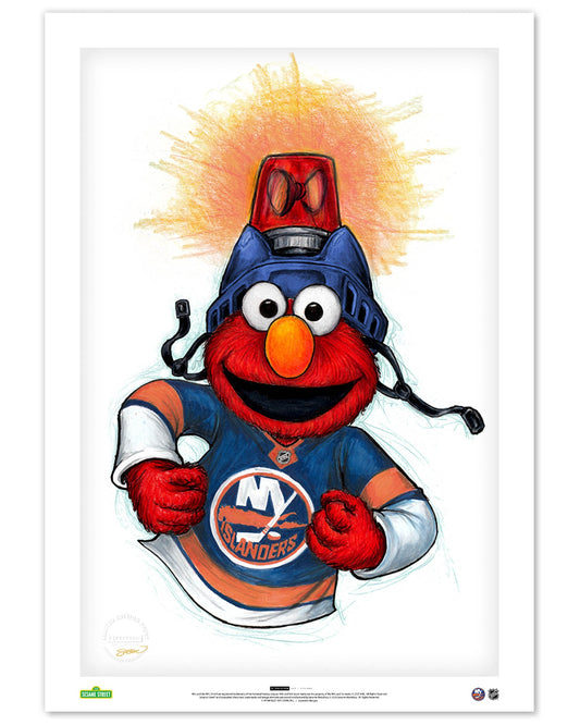 Elmo Loves Goals! x NHL Islanders Limited Edition Art Print