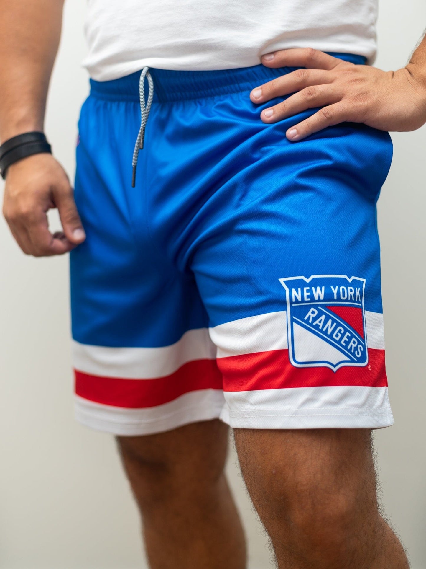 New York Rangers Mesh Hockey Shorts