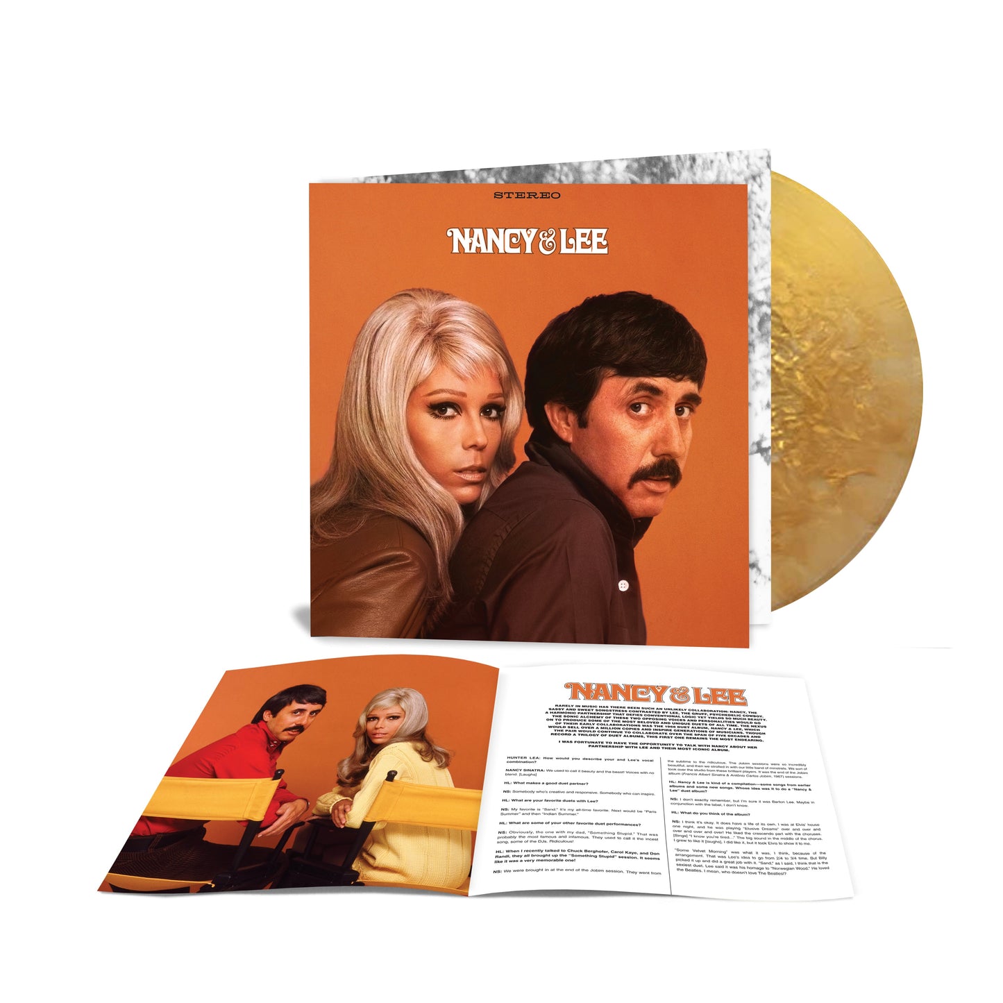 Nancy & Lee (LITA Sundown Gold metallic/Clear)  Vinyl Record