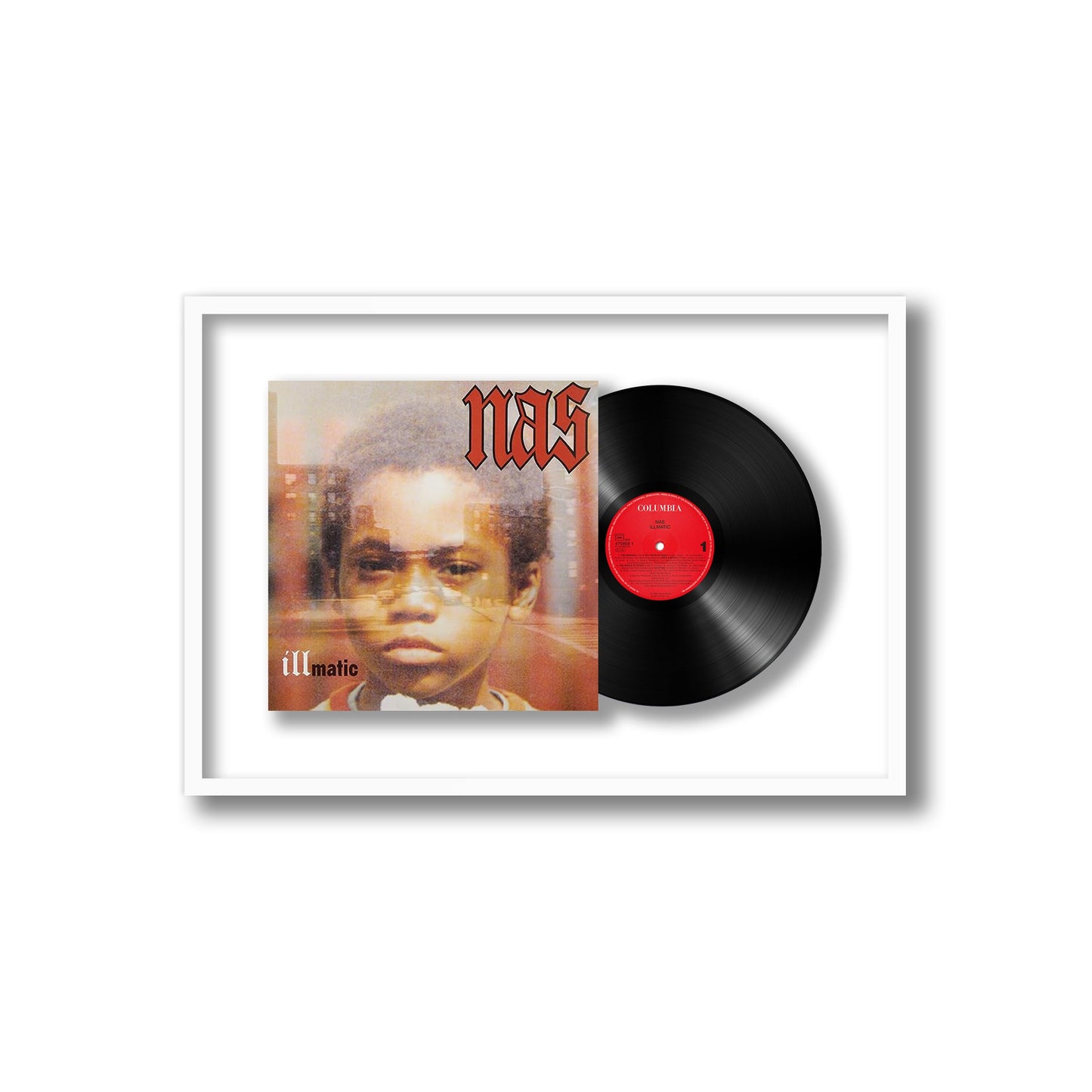 Nas Illmatic Framed Vinyl Record