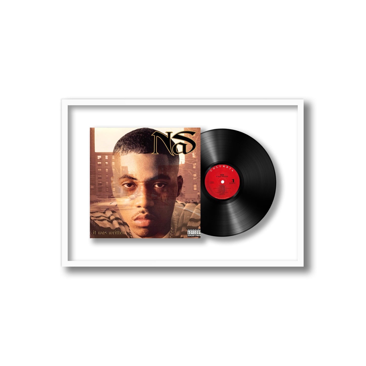 Nas It Was Written Framed Vinyl Record