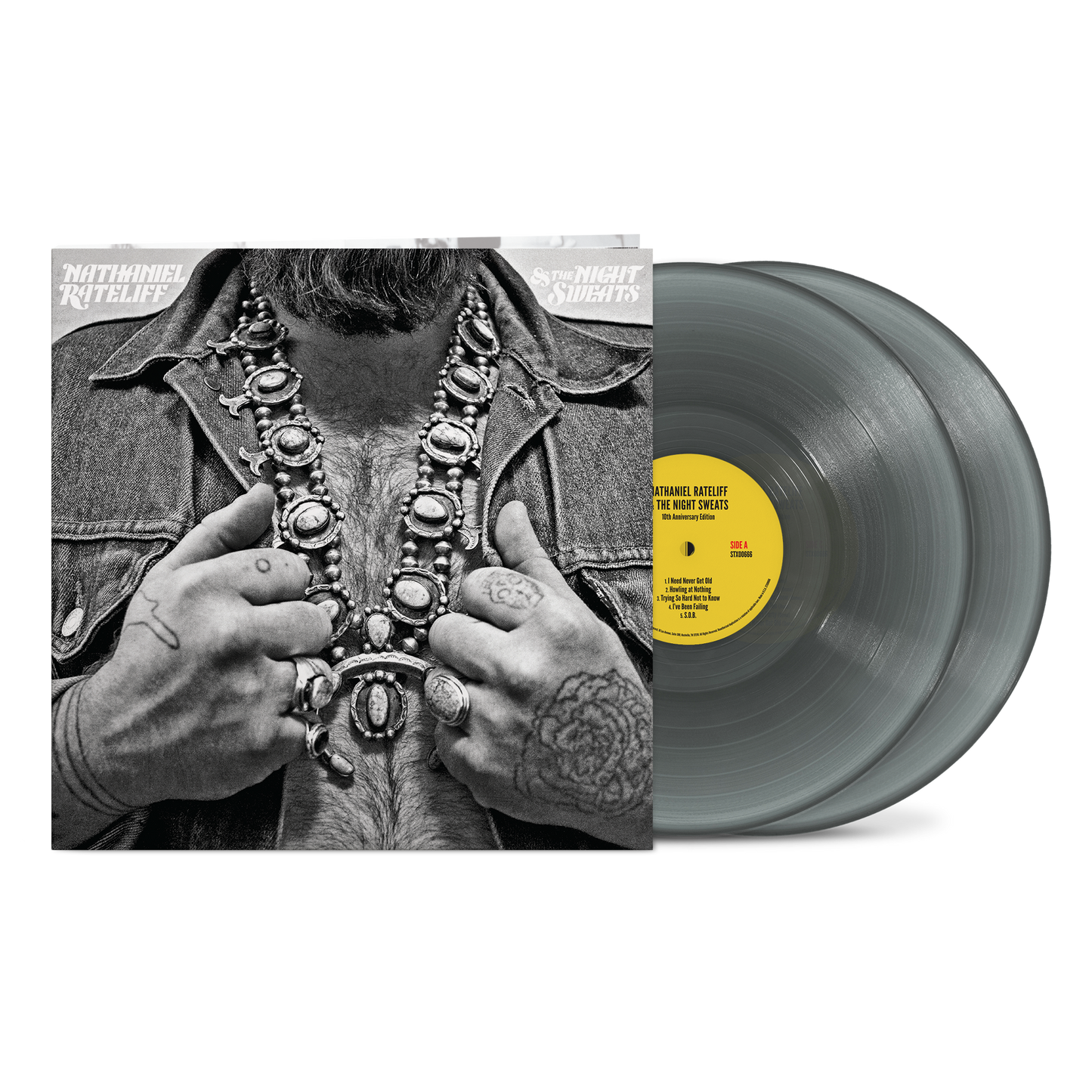 Nathaniel Rateliff & The Night Sweats (10th Anniversary) - Translucent Black Vinyl 2 LP Vinyl Record