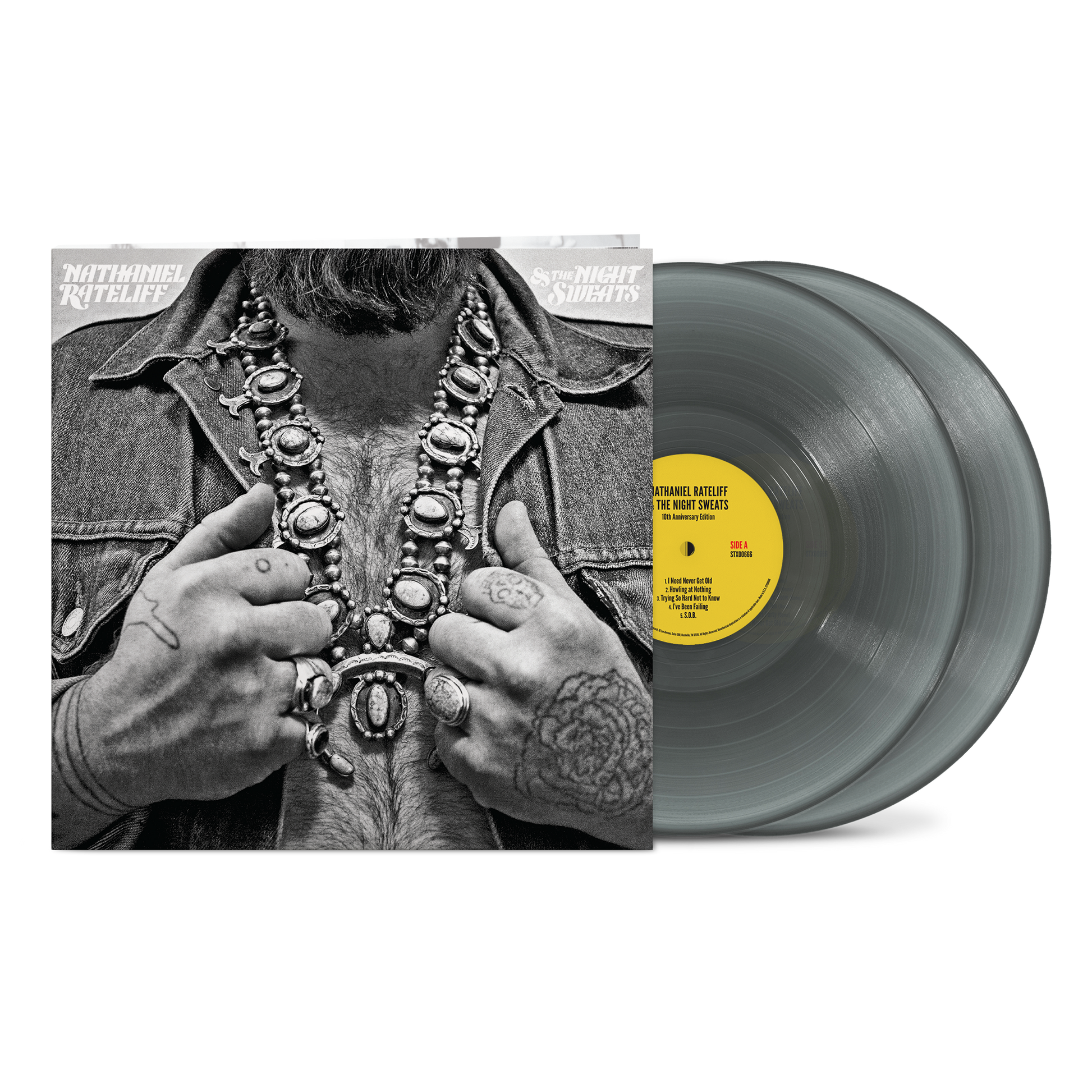 Nathaniel Rateliff & The Night Sweats (10th Anniversary) - Translucent Black Vinyl 2 LP Vinyl Record