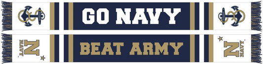 NAVY SCARF -  Go Navy Beat Army!