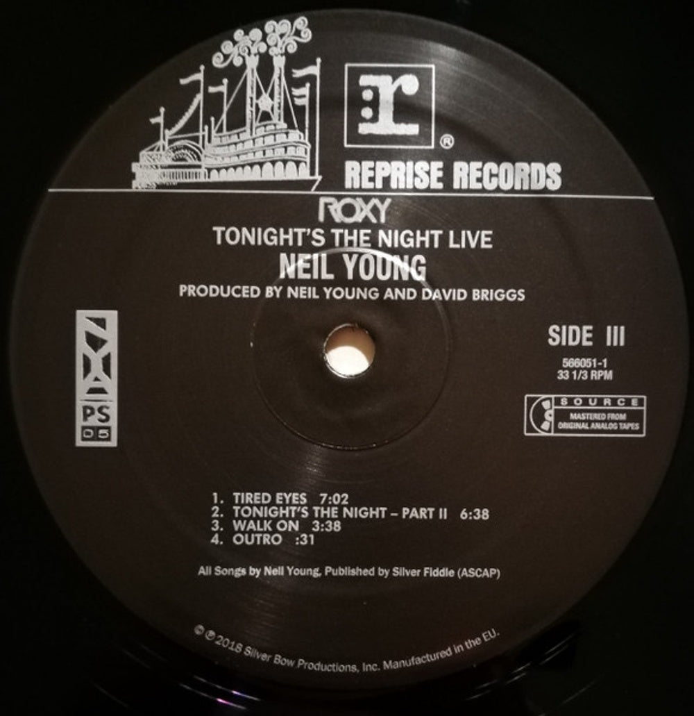Neil Young – Roxy: Tonight's The Night Live (2-LP Vinyl) Vinyl Record