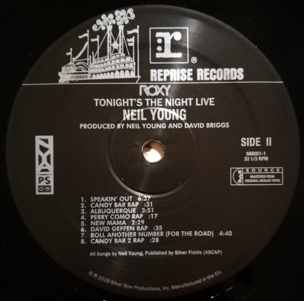 Neil Young – Roxy: Tonight's The Night Live (2-LP Vinyl) Vinyl Record