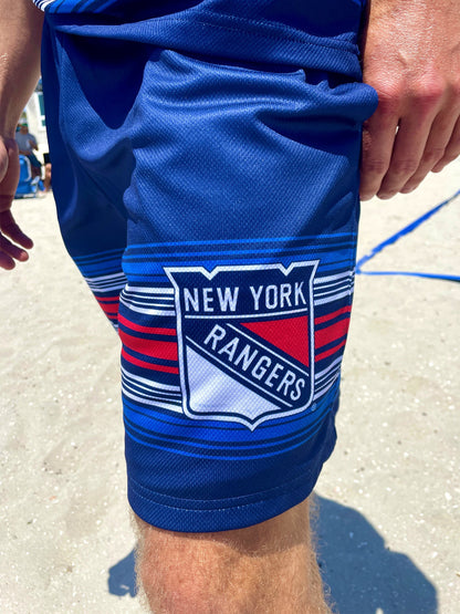 New York Rangers 2024 Alternate Mesh Hockey Shorts