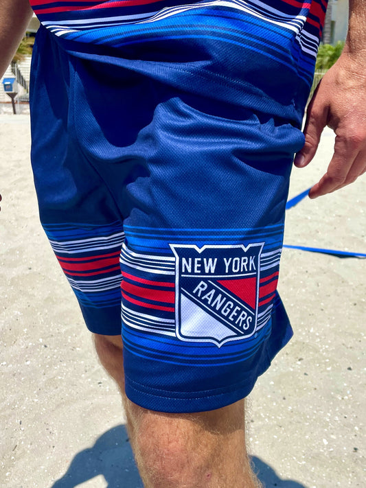 New York Rangers 2024 Alternate Mesh Hockey Shorts