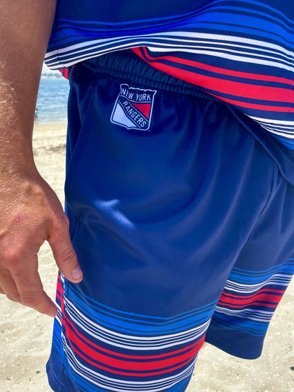 New York Rangers 2024 Alternate Mesh Hockey Shorts