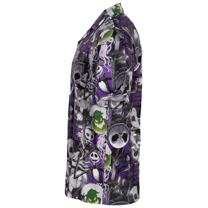 Nightmare Before Christmas Jack All Over Button Up Shirt