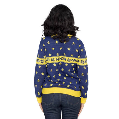 Women's Fortnite Ninja Ugly Christmas Sweater with Shuriken