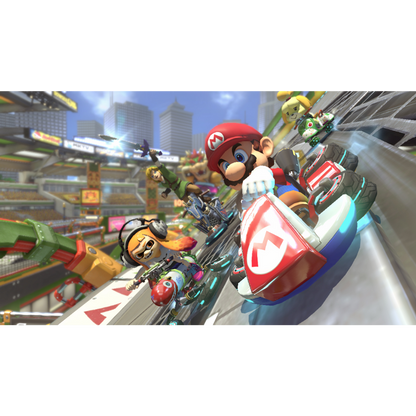 Nintendo - Switch Console Neon Red & Blue: OLED Model - Mario Kart 8 Deluxe Bundle (2024)