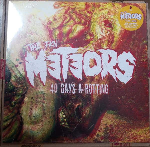 Meteors - 40 Days A Rotting [Colored Vinyl] (Ylw) Vinyl Record Album Cover