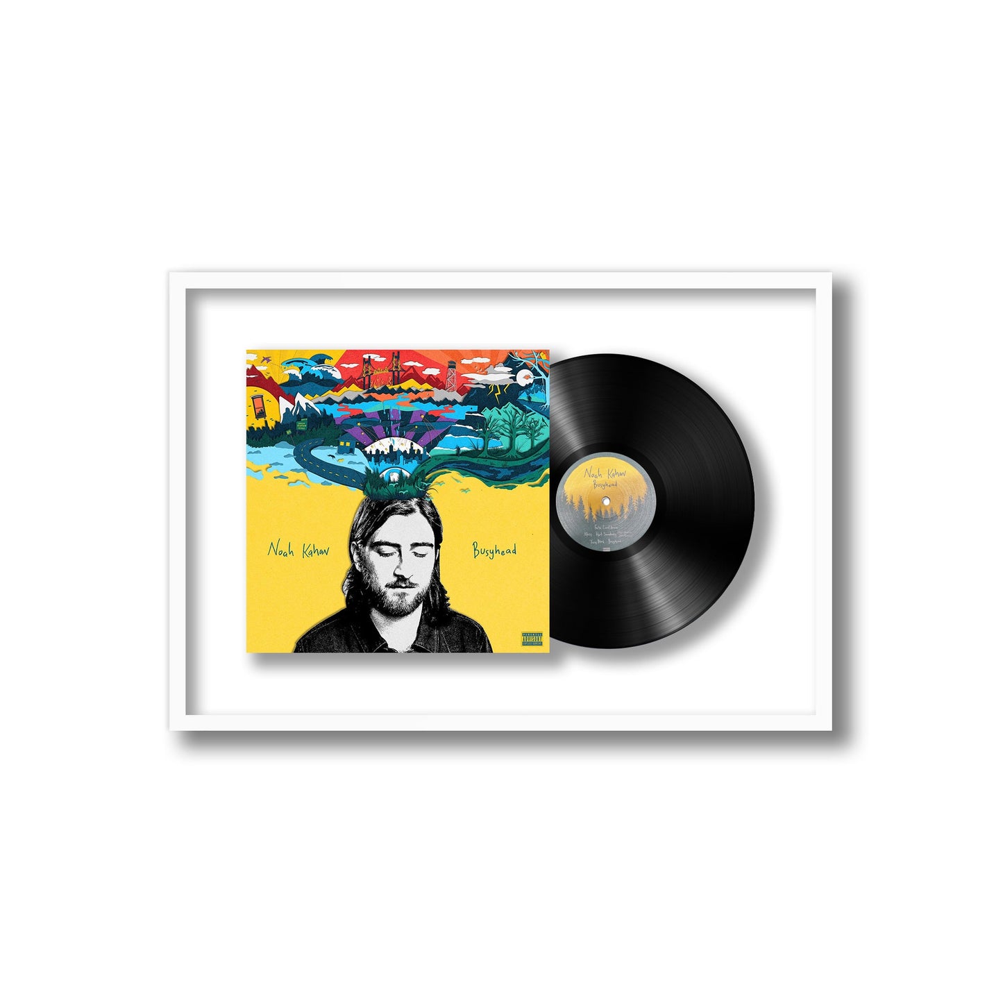 Noah Kahan Busyhead Framed Vinyl Record