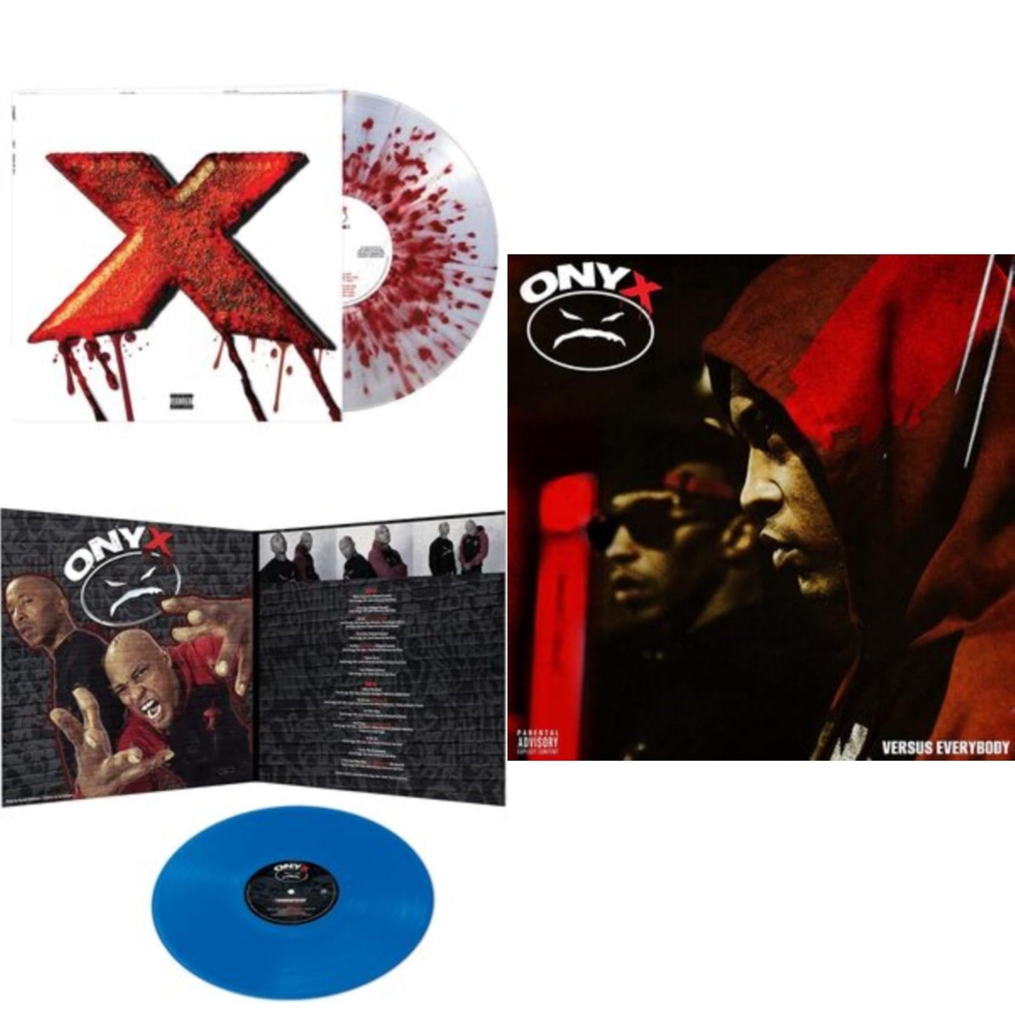 Onyx - Onyx Versus Everybody & Turndafucup (Blue LP Vinyl) & Blood On Da X