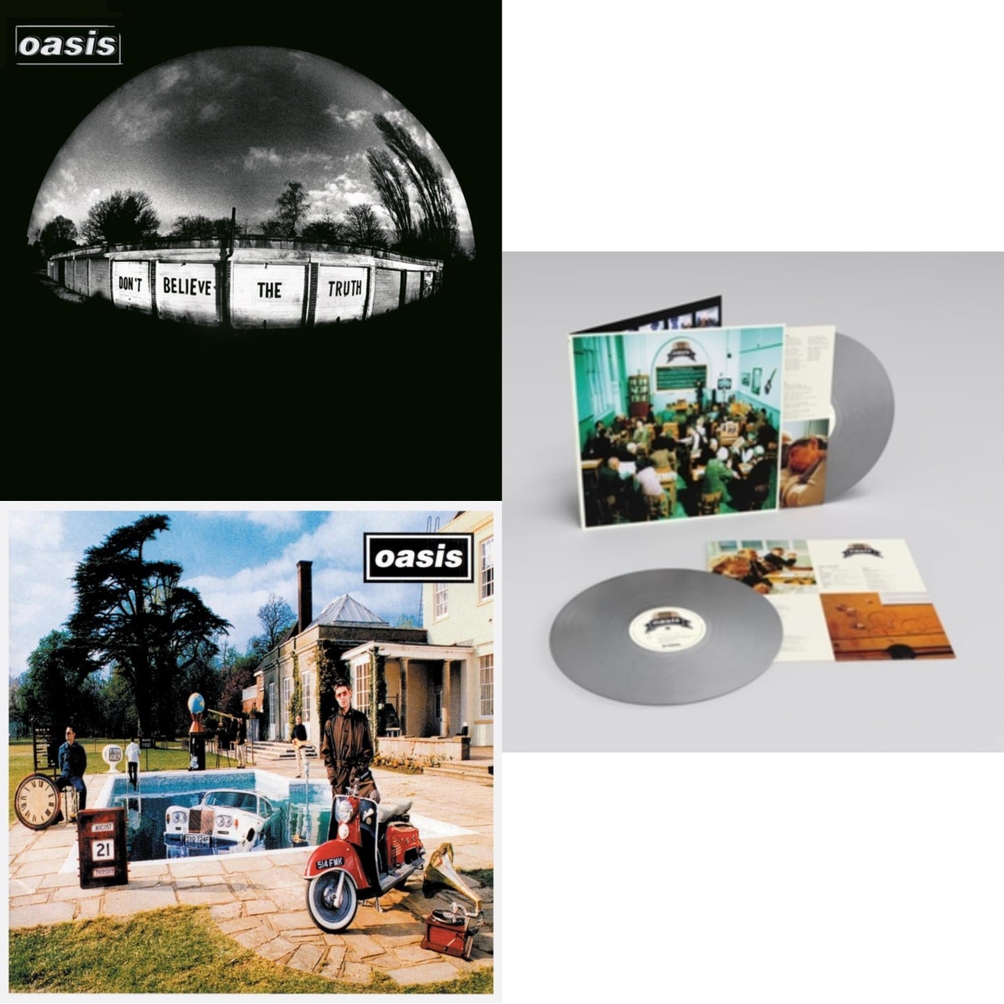 Oasis - Don't Believe The Truth (180G) & Be Here Now & Masterplan (Remastered Edition) (25Th Anniversary) (Silver Vinyl/2LP)