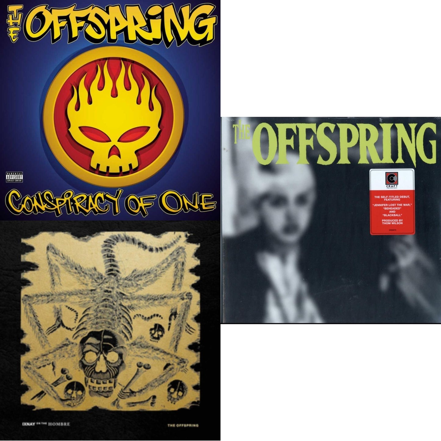Offspring - Conspiracy Of One & Ixnay On The Hombre (180G/Opaque Gold LP Vinyl/Leatherette Jacket) & Offspring (LP)