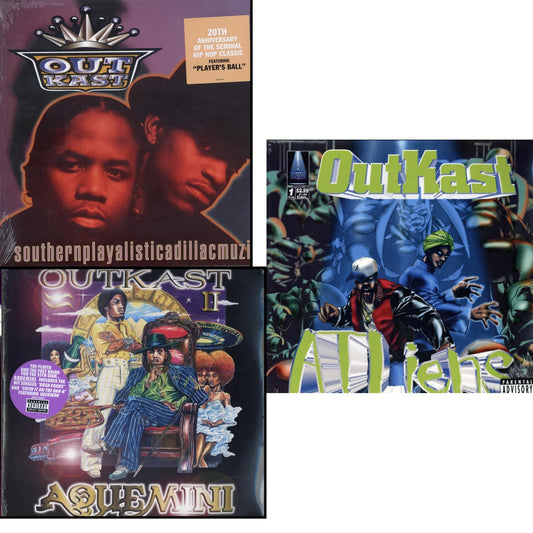 Outkast - Atliens & Aquemini & Southernplayalisticadillacmuzik - LP Vinyl Record Bundle