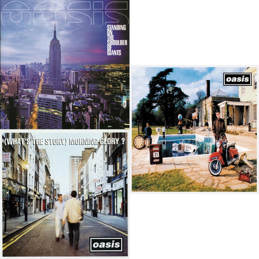 Oasis - Standing On The Shoulder Of Giants & (What’S The Story) Morning Glory? & Be Here Now - LP Vinyl Bundle