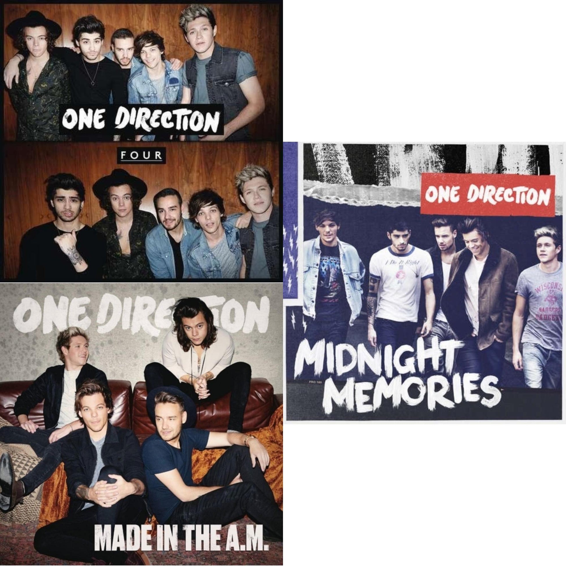 One Direction - Four & Made In The A.M. & Midnight Memories - CD Bundle